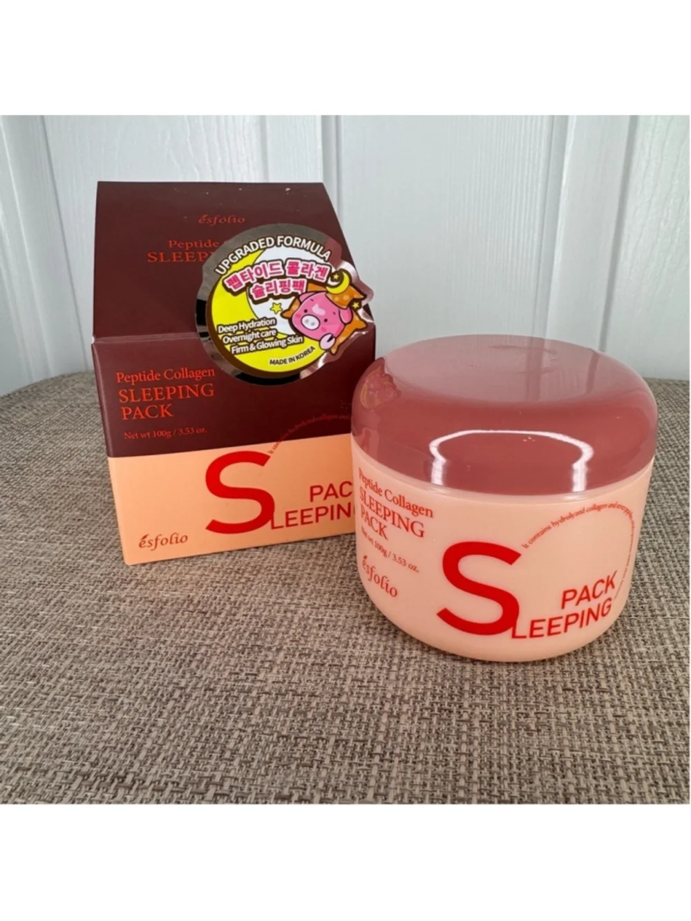 Esfolio Peptide Collagen Sleeping Pack Moisturizer Anti-Aging K-Beauty Overnight